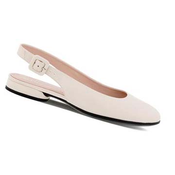 Women's Ecco Anine Sling-back Ballet Flats Beige | SG 5ILH